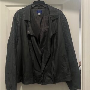 Simply Styled Black Quilted Leather Jacket